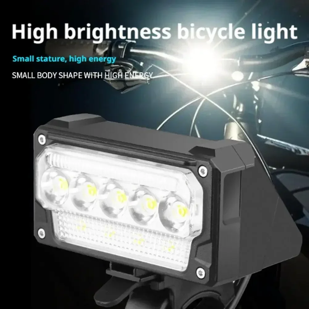 Phare De Vélo Super Lumineux, Rechargeable USB-C, Idéal Pour Le VTT Et La Route