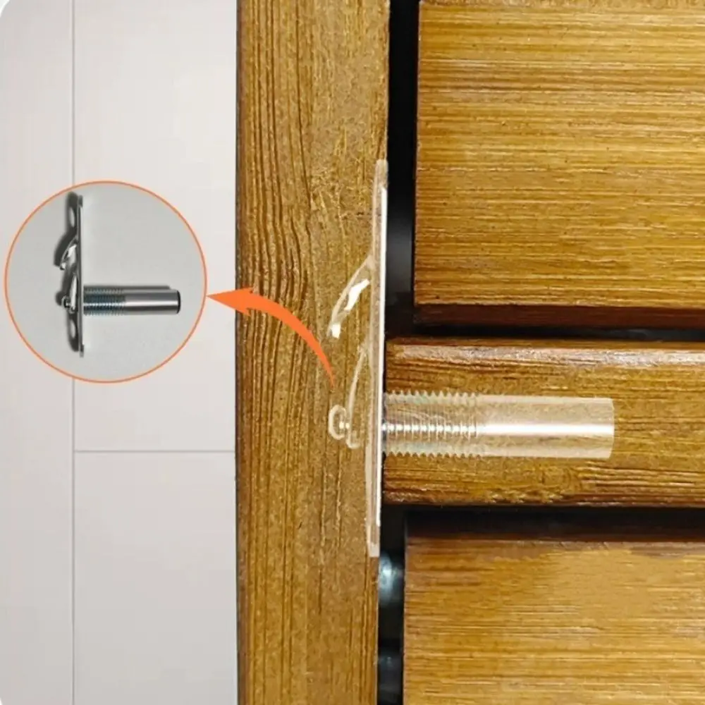 Concealed Installation Wardrobe Sliding Buckle 5Sets Two-in-one Hardware Tools Furniture Invisible Connectors Elastic Invisible wardrobe sliding buckle