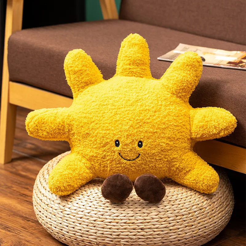 Creative Sunshine Plush Toys Kawaii Sun Plush Pillow Stuffed Soft Car Sofa Cushion Dolls Bedroom Decoration Gift for Kids Girls 3