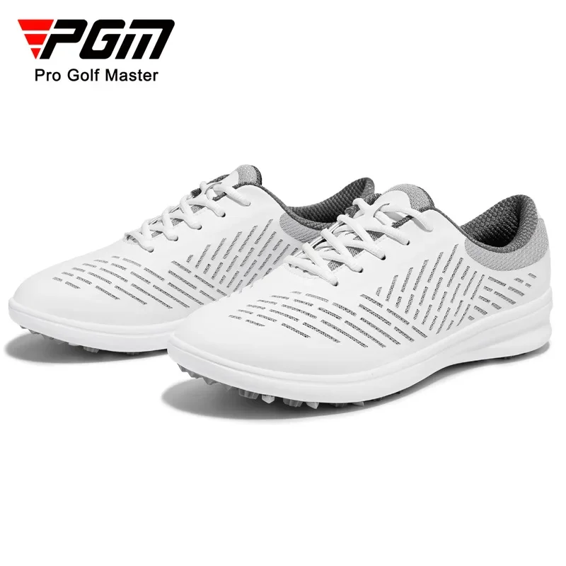 PGM Woman Golf Shoes Breathable Anti-slip Knob Laces Sneakers Gradient Color Microfiber Skin Sports Shoes Golf Supplies XZ290