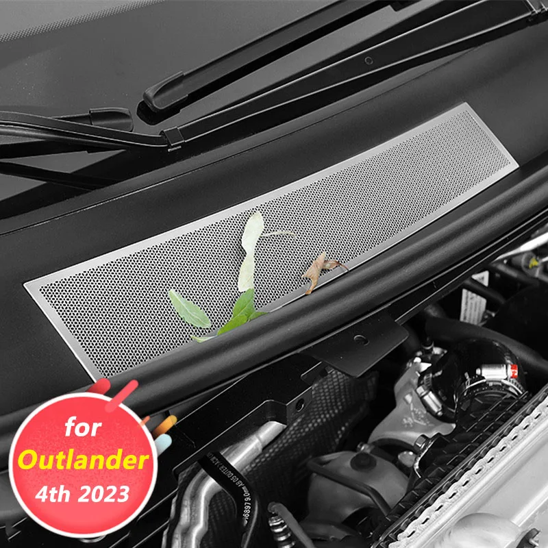 

for Mitsubishi Outlander 4th 2023 Car exterior decoration accessories Engine room drain hole protective cover Anti blocking cove