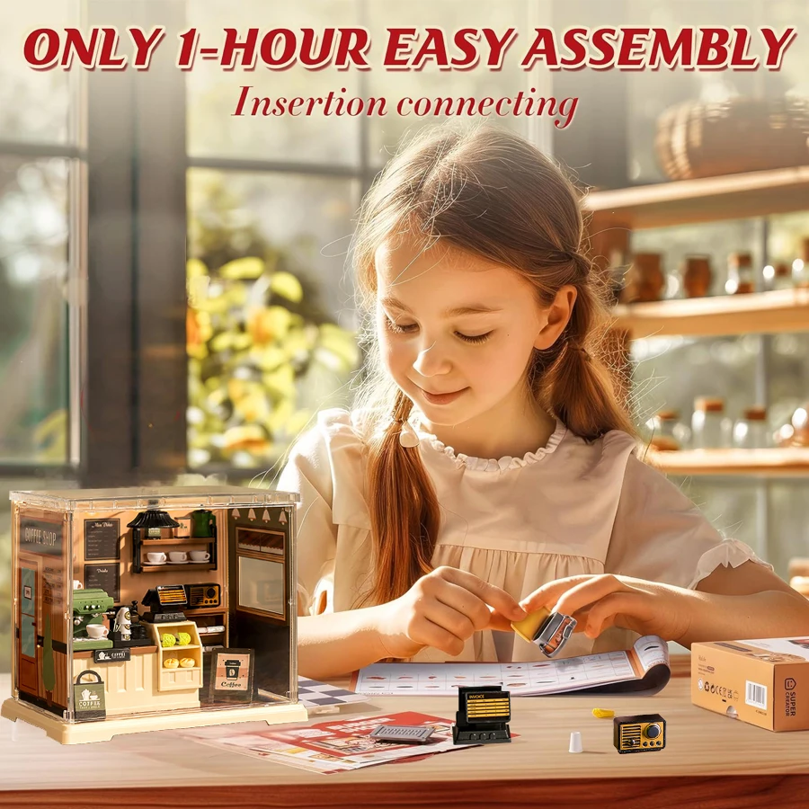 Artisan Miniature House Kit - Intricate 3D Puzzle with Elegant Furniture Decor, Perfect