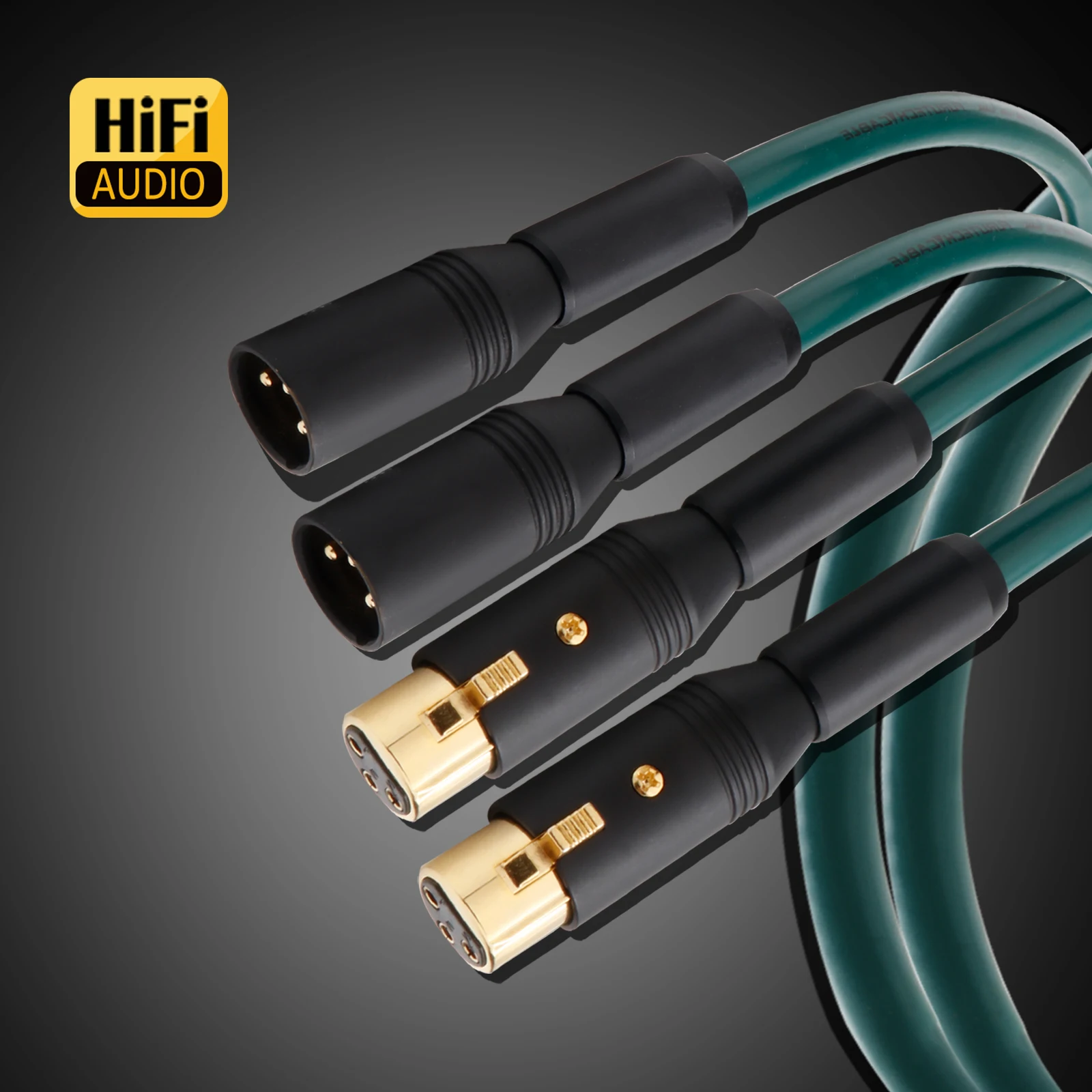 1 Paar X411 Furukawa FA-220 HiFi Audio High-End OCC XLR/RCA-Signalkabel mit 3-poligen vergoldeten/rhodinierten XLR-Anschlüssen/RCA-Stecker – Detail 9