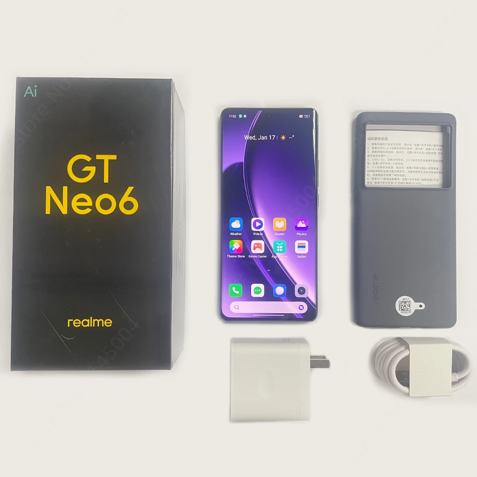 Official ROM realme GT NEO 6 5G NFC Smartphone Snapdragon 8S Gen 3 5500mAh 120W SUPERVOOC 6.78'' 120Hz AMOLED Screen 50MP Camera
