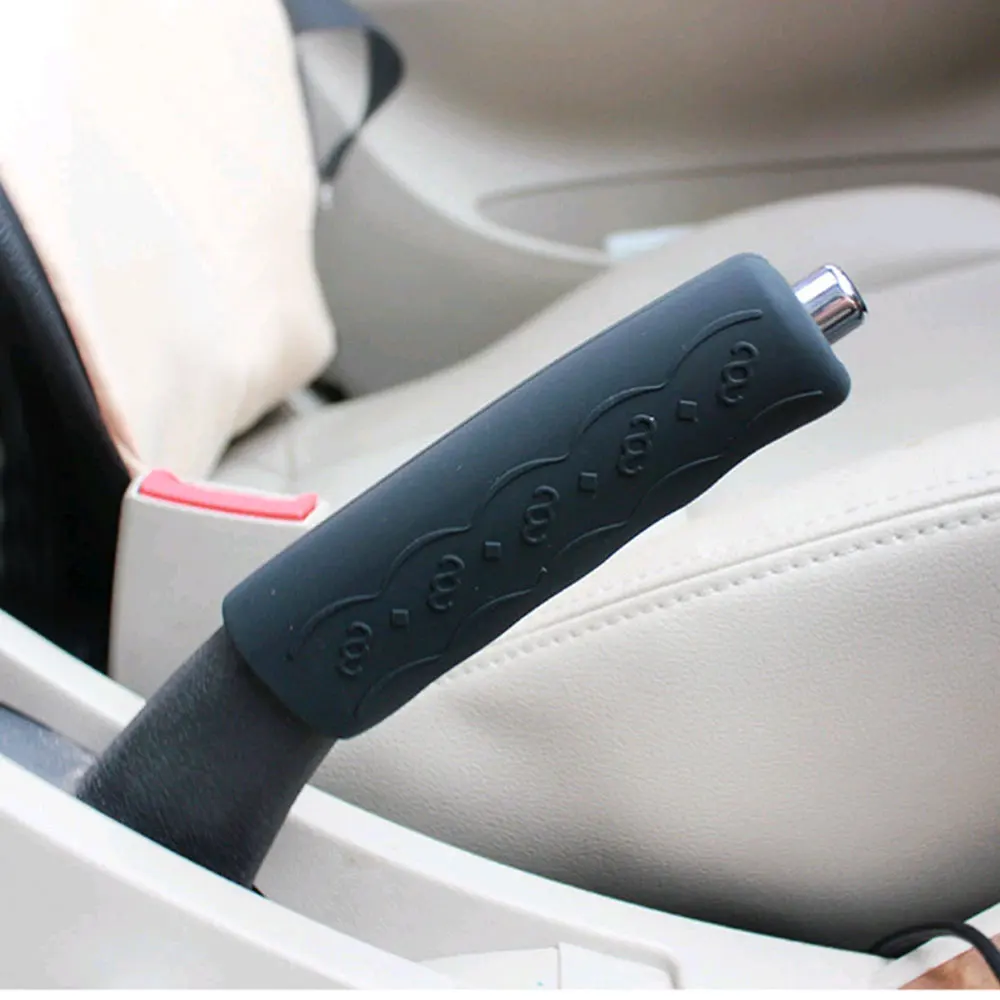 

1pc Universal Auto Handbrake Covers Silicone Car Gear Lever Sleeve Car Anti-slip Parking Hand Brake Grips Sleeve Car Accessories