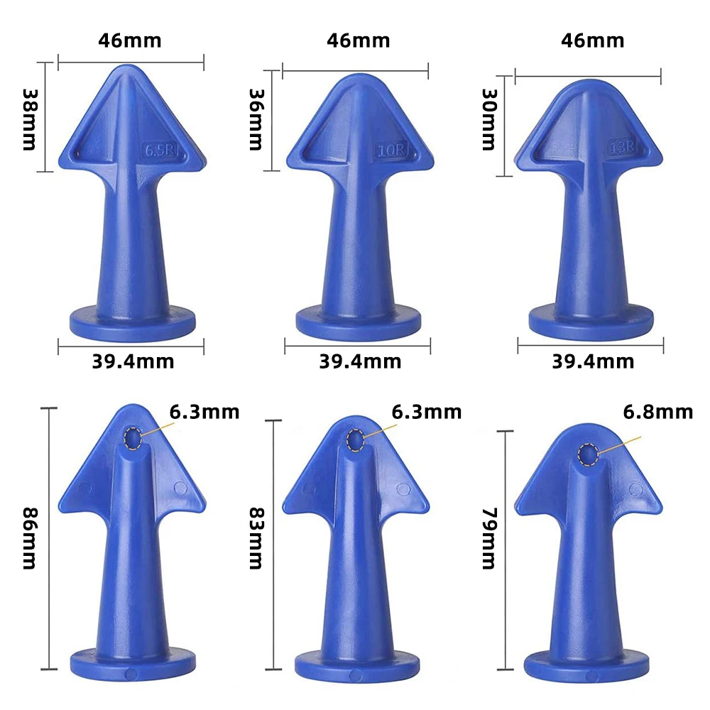 코킹 노즐 어플리케이터 마무리 도구 주걱 플라스틱 접착제 삽 타일 벽돌 관절 바닥 실리콘 리무버 손 도구 세트, 5 개