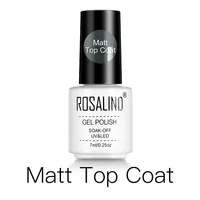 ROSALIND Gel Polish Matt Top Coat UV Lamp Gel Soak Off Reinforce 7ml Long Lasting Nail Art Manicure Gel Lak Varnish Primer 1