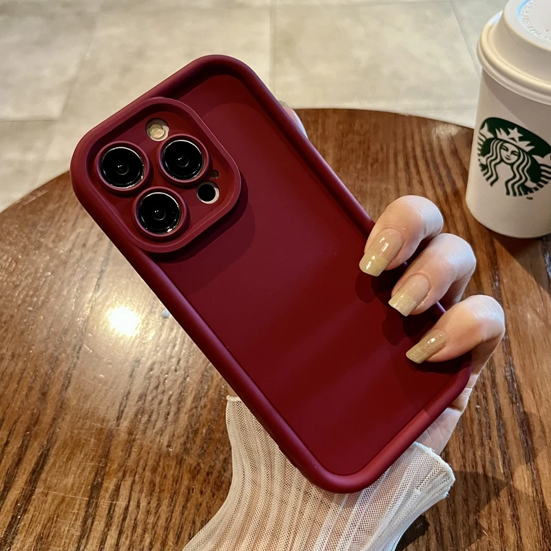 thumbnail image 1 of Luxury Soft Candy Liquid Silicone Phone Case For iPhone 11 12 13 14 15 Pro Max Plus XS X XR Shockproof Bumper Back Cases Cover, 1 of 5