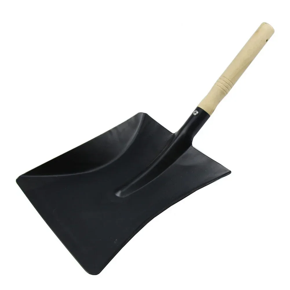 Household Indoor Chimney Shovel Fireplace Tools Steel Dustpan Ash Shovel Fireplace Cleaning Wood Burner Accessories 1pcs