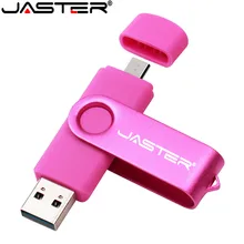 JASTER High Speed USB Flash Drive 64GB OTG Pen Drive Free TYPE-C adapters 32GB Memory stick with key chain U disk Business gift