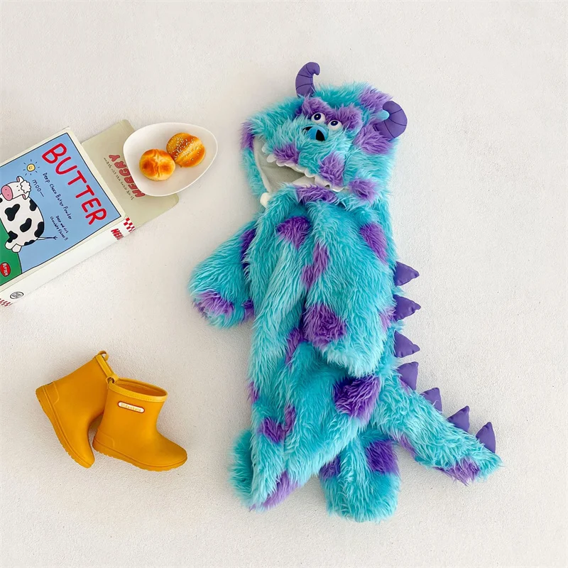 

Anime Sully Newborn Baby Clothes Boy Girl Bodysuit Romper Kigurumis Cosplay Costume Toddler Jumpsuit Halloween Infant Pajamas