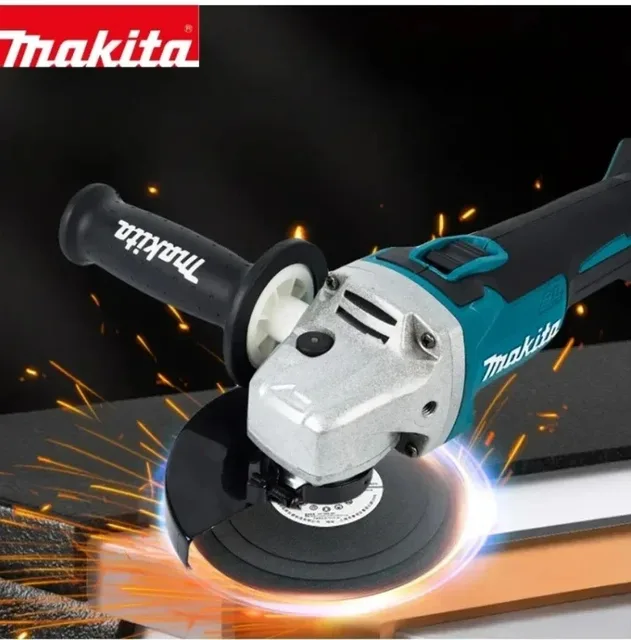 Makita – meuleuse d'angle sans balais DGA404, 125mm, batterie Li-ion, coupe sans fil, polissage, meulage pour batterie Makita 18V, Original 1