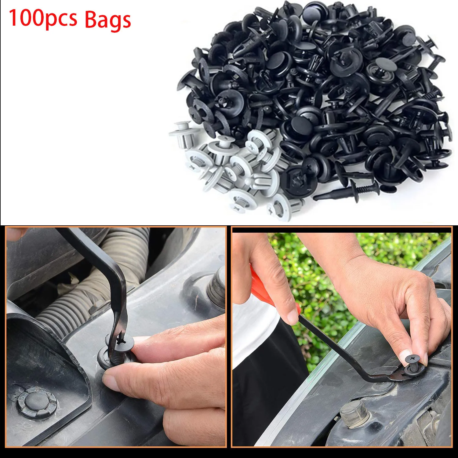 

Auto Fastener Clip Mixed Car Body Push Retainer Pin Rivet Bumper Door Trim Panel Fastener Kit Car Accessories Clips for Car