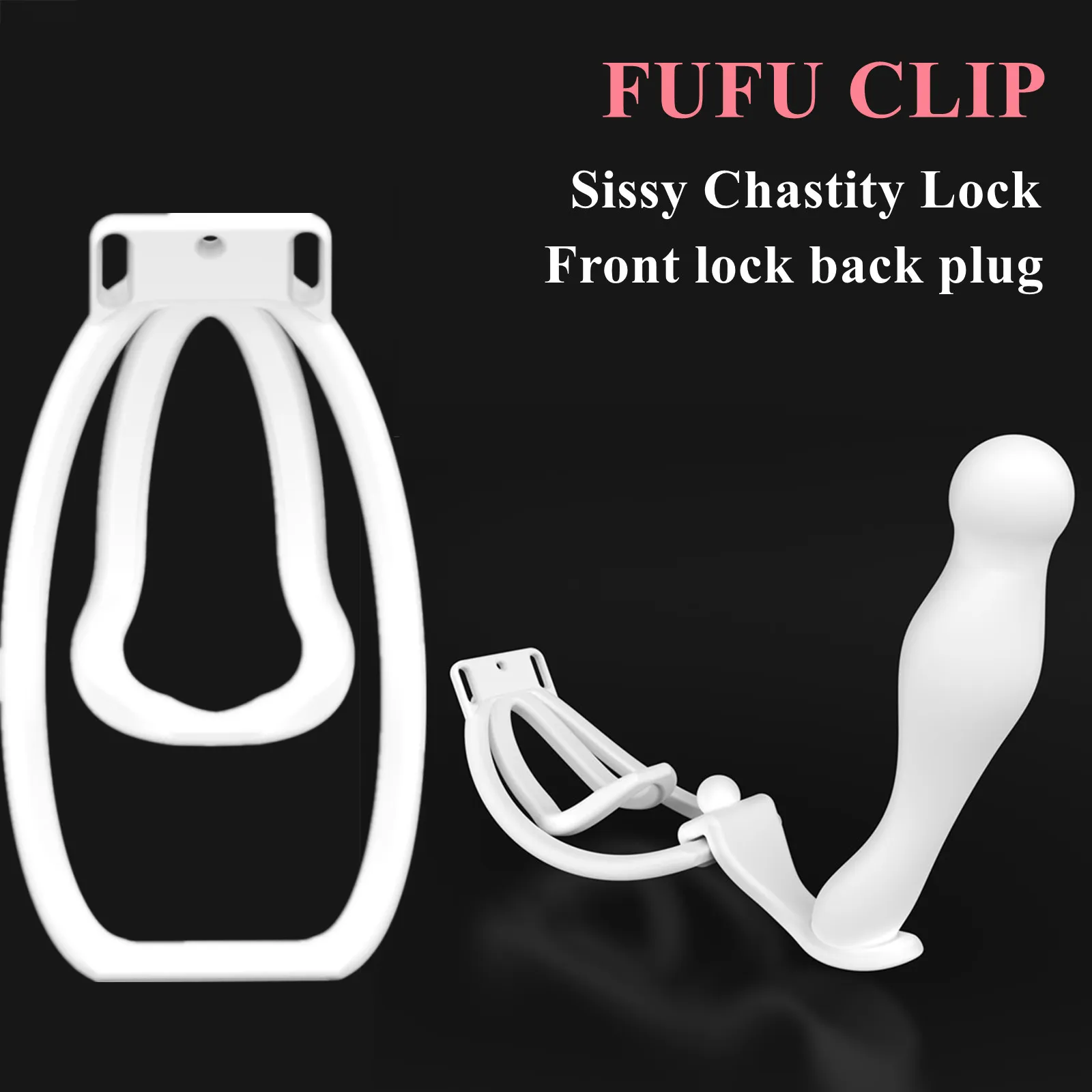 Fufu Clip Sissy Male Mimic Female Chastity Device Training Clip Cage Panty  Belt