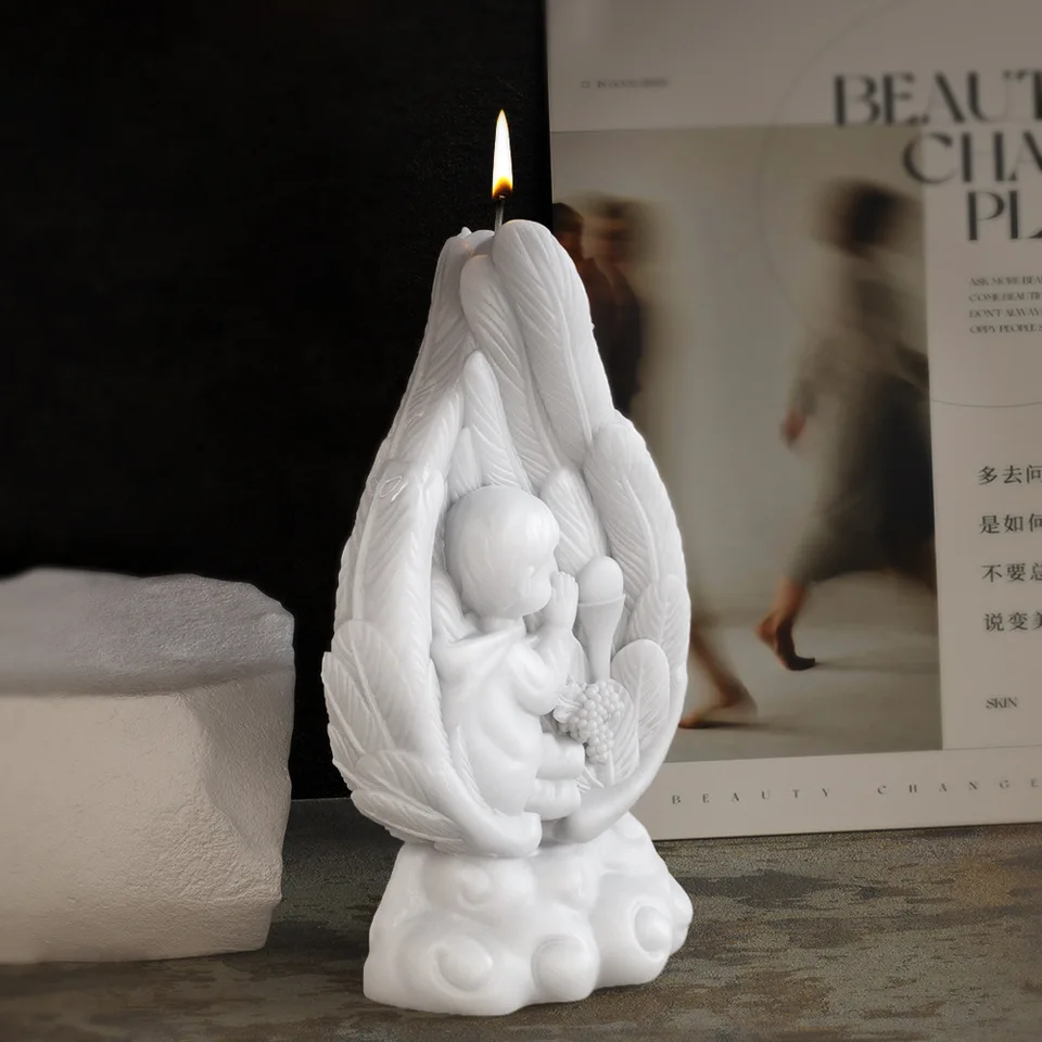 Stampo in silicone per candele a spirale, motivo