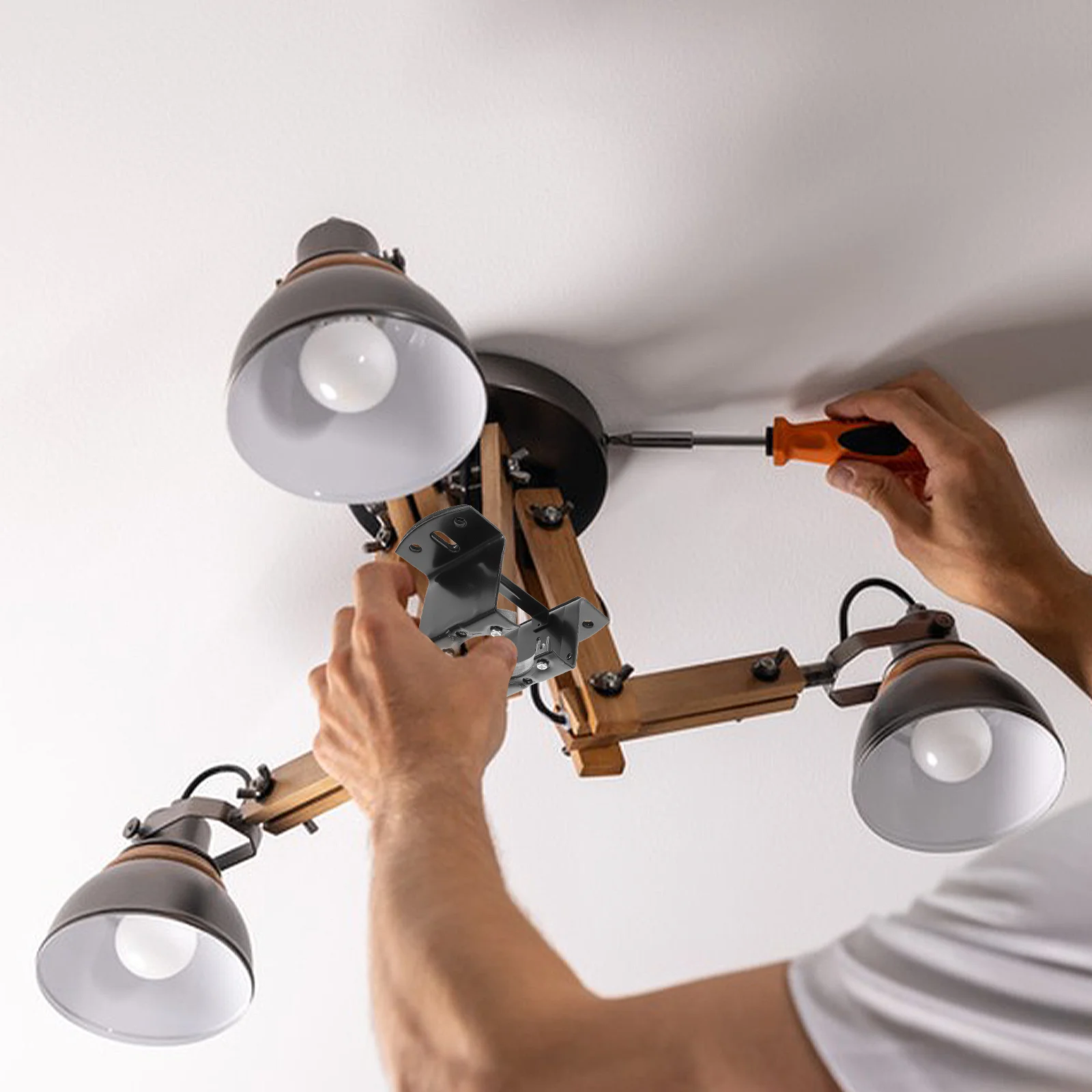 Heavy Duty Universal Ceiling Fan Bracket Installation Kit Electric Fan Accessories Replacement Parts Mounting Bracket Ceiling
