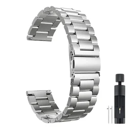 Stainless Steel Watch Strap Bracelet - Premium Smartwatch Accessory, 22mm Width for 22mm (Silver - Tool)