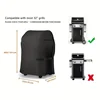 Dust-proof Waterproof Rain-proof and Sun-proof Cover Barbecue Oven Cover UV Resistant Heavy Duty Carbon BBQ Grill Cover 3