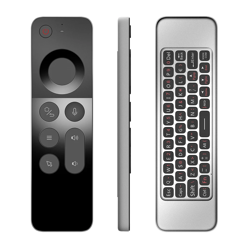 Air Mouse Voice Remote Control 2.4G Wireless Gyroscope Mic IR Learning Remote Controller For Raspberry Pi MacOS Android TV Box