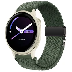 Nylon Braided Strap with Parachute Buckle - 20mm/22mm - 20MM Width Band (Army green)