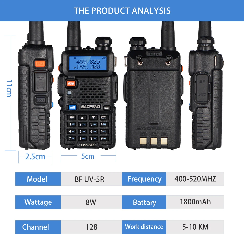 Рисунок 4 - Рация Baofeng UV-5R UHF/VHF 1800