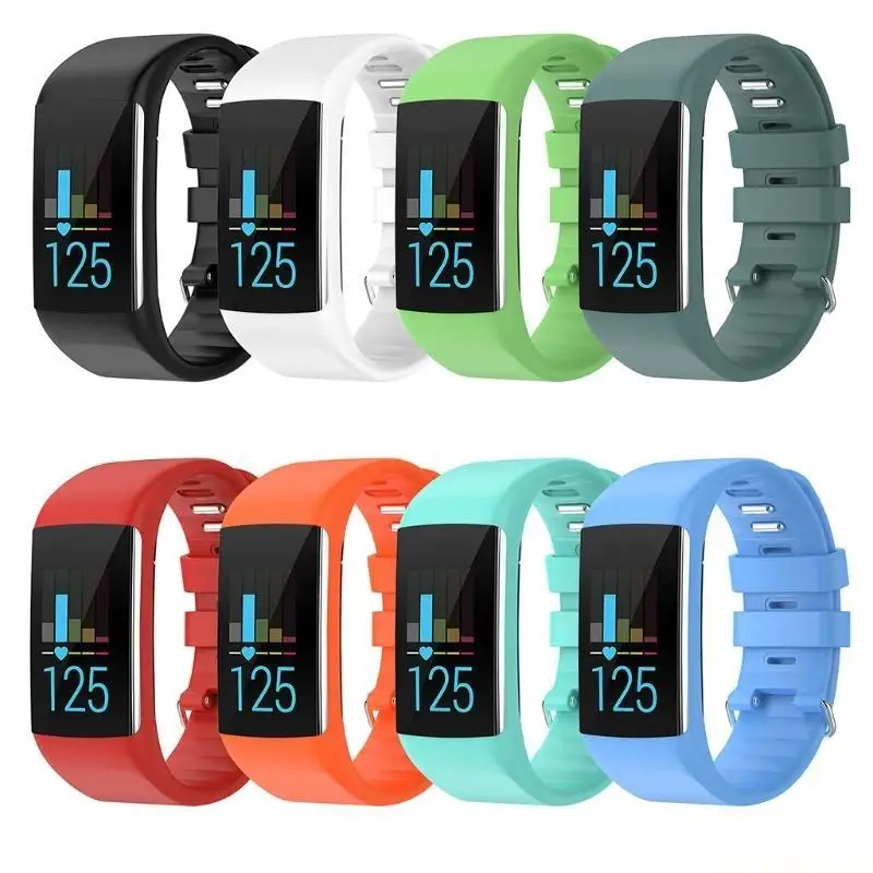 Durable Silicone Smart Watch Band - Soft Wrist Strap Replacement