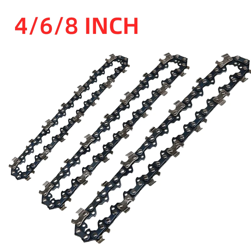 4/6/8inch Mini Steel Chainsaw Chain Electric Chainsaws Accessory Chains Replacement Garden Cutting Hand Tool chainsaw chain