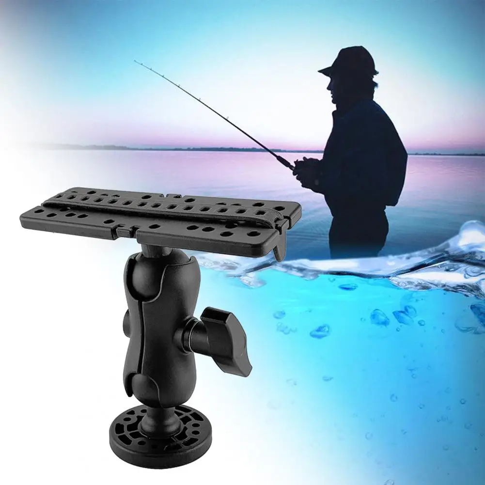 Fishing Tool Practical Silicone Fish Detector GPS 360 Degree Round Mounted Bracket Fish Finder Tool for Outdoor