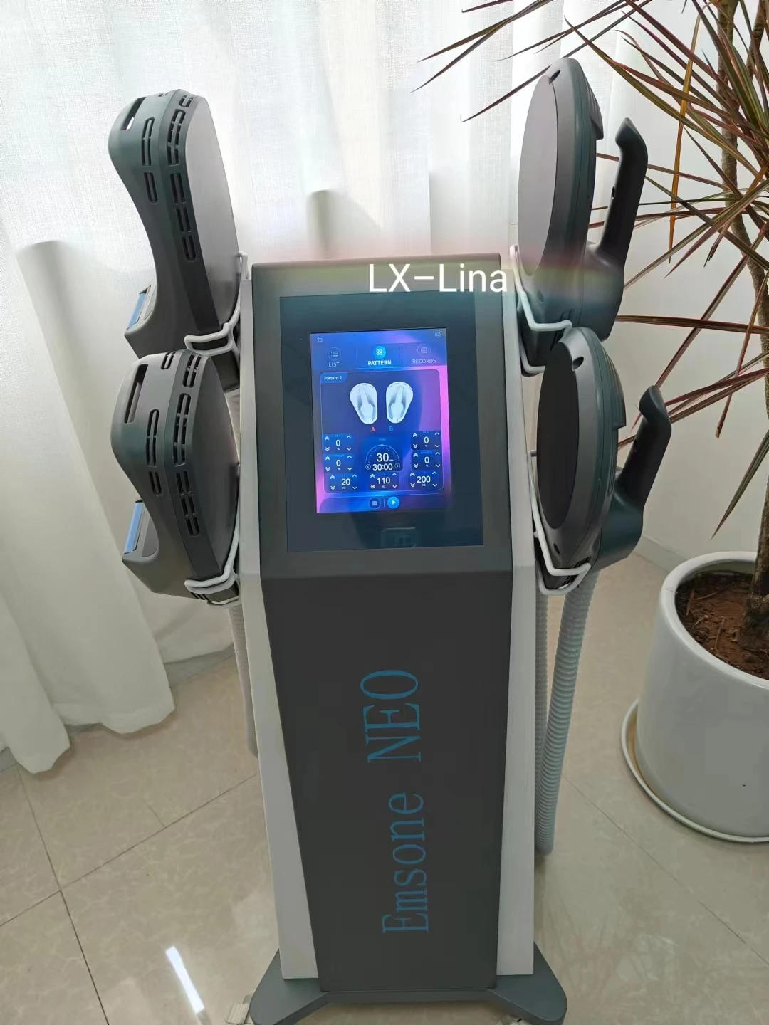 

2024 Newest Emsone NEO 6500W Muscle Stimulation Massager Electromagnetic Fat Slimming Muscle Stimulation For Salon