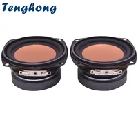 Tenghong 2pcs 3 Inch Full Range Audio Speaker 4 Ohm 20W Bass Multimedia Loudspeaker Des ktop DIY 1