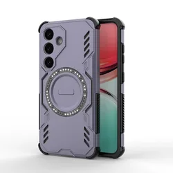 Durable Magnetic Shockproof Armor Phone Case - Enhanced Protective Cover for Motorola Edge 60 Pro (Purple)