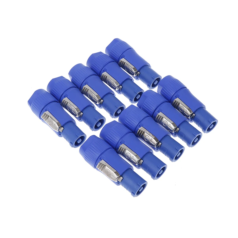 Speakon Plug 10Pcs NAC3FCA Speakon Plug 3 PIN Male Powercon Connector 20A 250V AC Power Plug