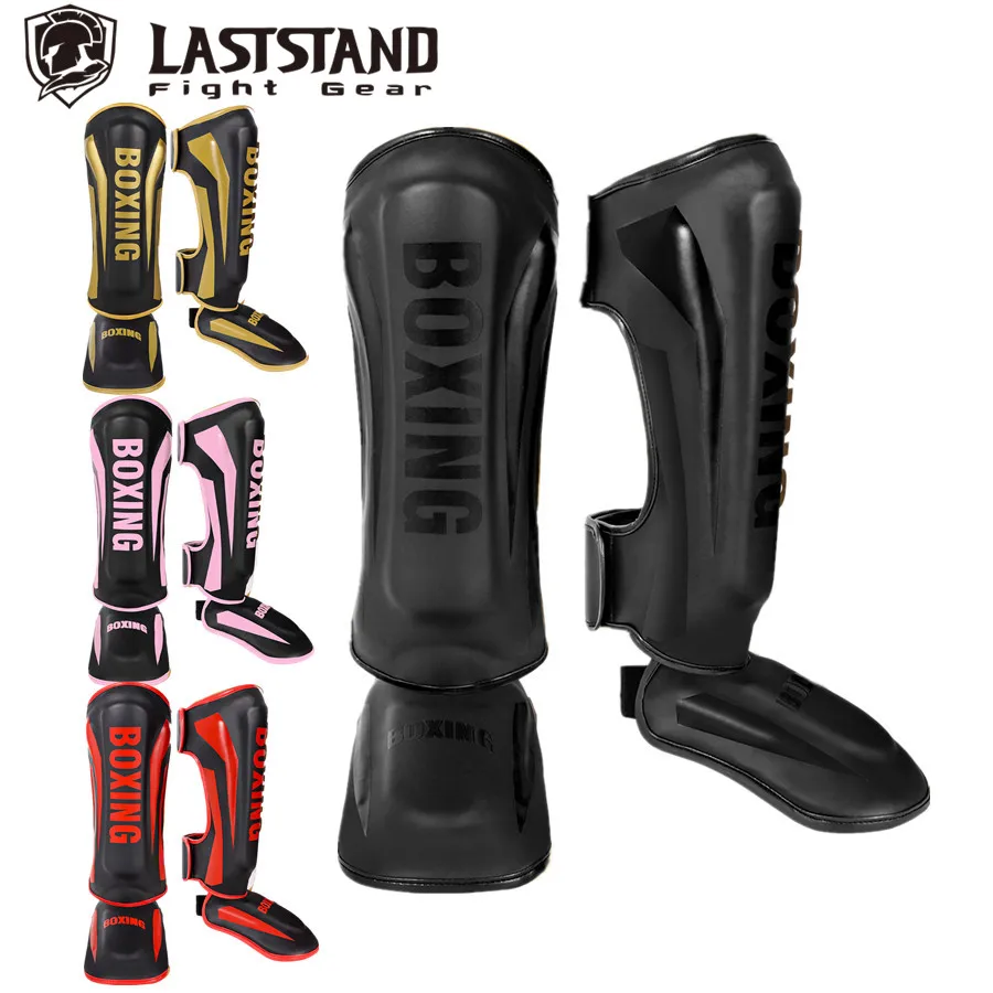 Shin Guard Pads Muay Thai leg protection Sanda combat back of foot protection shin boxing thickened combat gear ankle