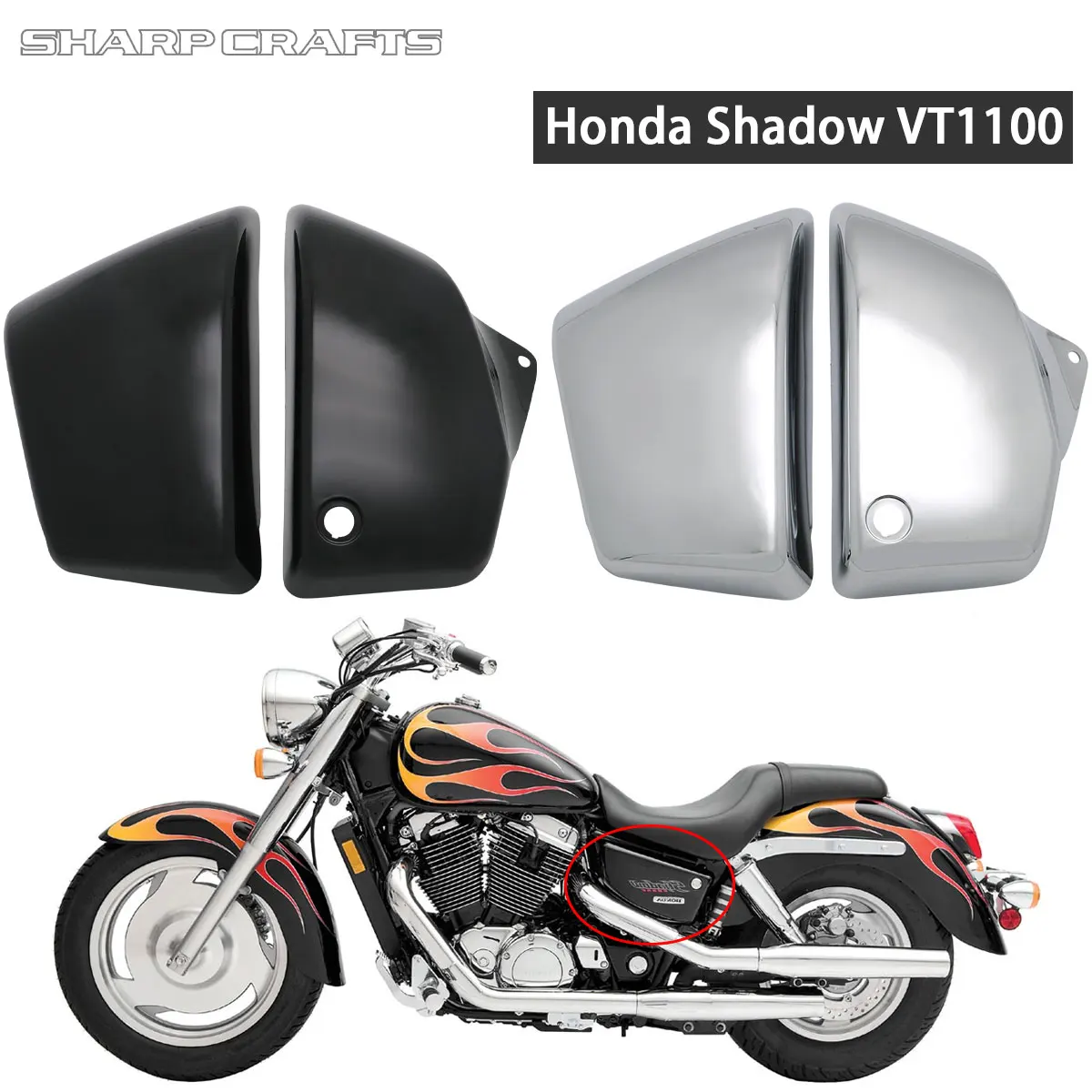 MotorcycleAccessoriesBatterySideCoverFrameGuardFairingForHonda