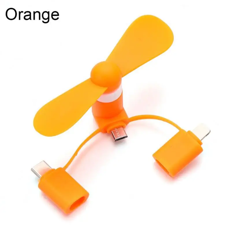 3-In-1 Type C Micro USB Mini Fan Radiator For Android HTC IPad Portable Mobile Phone Small Travel Fan portable fan phone cooler mobile radiator cell phone fan