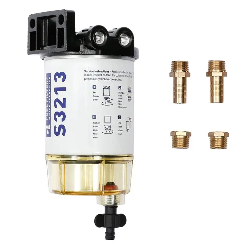 Oil water separator S3213 compatible with Mercury Quicksilver OMC marine engine ship (10 microns)