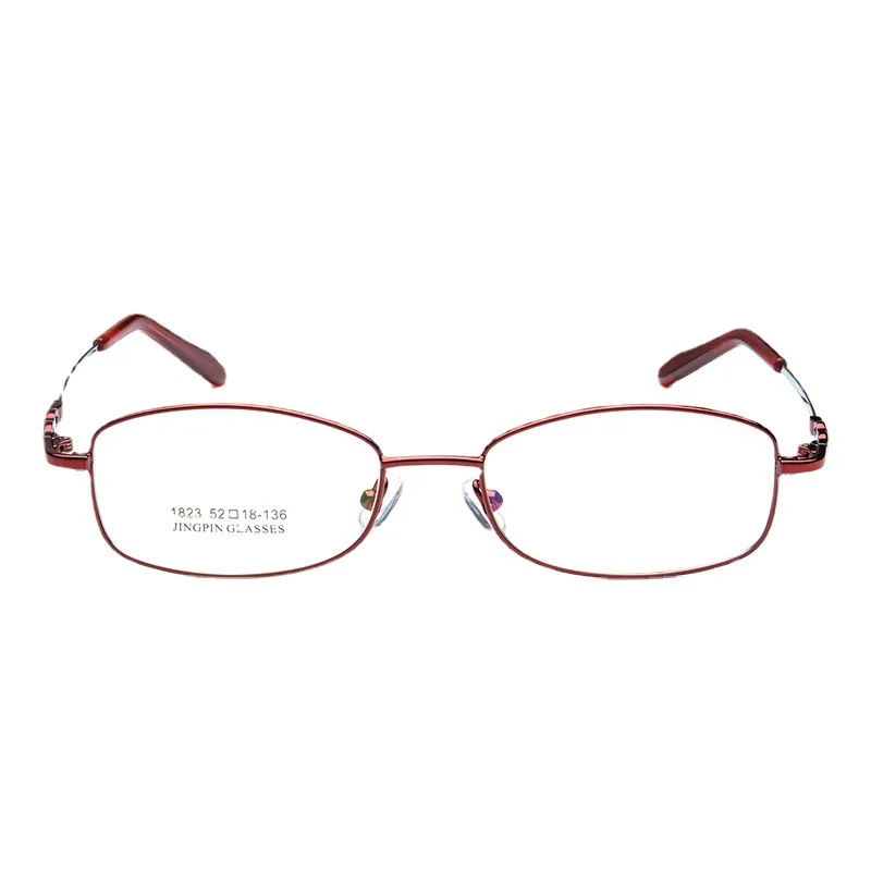 Retro Women's Full frame Alloy Eyeglasses frames, Square Female Prescription Glasses Frame for Myopia