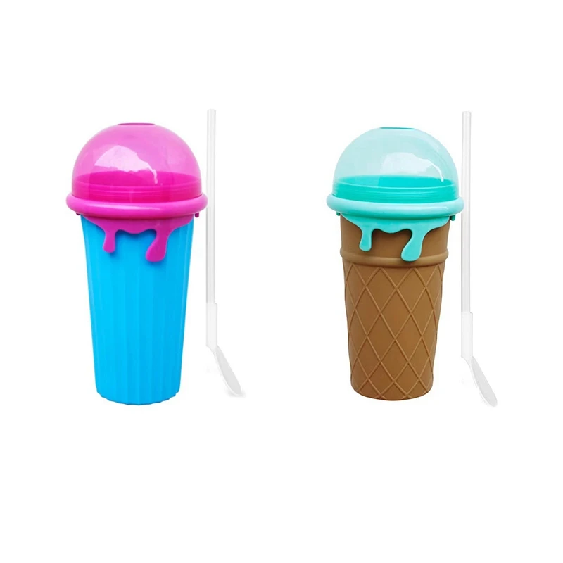 Slushy Maker Cup Slushie Cup Magics Freeze Squeeze Ice Cup Summer Smoothies Slushie Cups Ice Cream Maker Per La Casa
