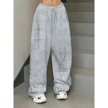 Ladies' New Street Dance Trendy Brand Sports Pants Autumn and Winter New Neutral Sports Casual Sports Pants 1