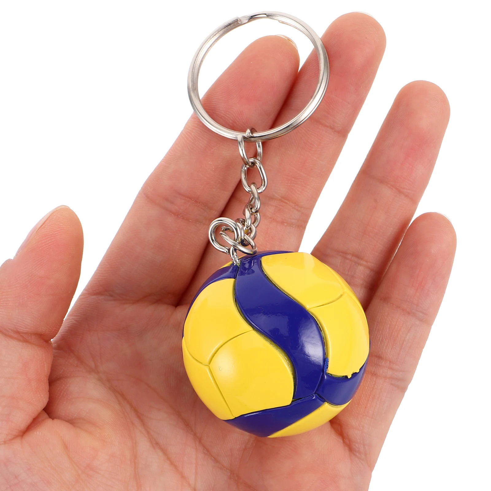 Mini Fashion PVC Volleyball Keychain Ornaments Business Volleyball Gifts Beach Ball Sport For Players Men Women Key Chain Gifts