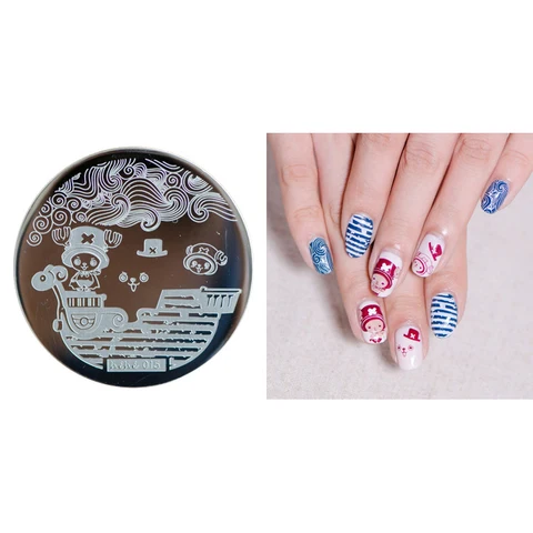 Round Nail Stamping Plates Butterfly/Constellation/Leaf/Bird Stainless Steel Image Stencils Printing Nails Decor 5.5cm Tool