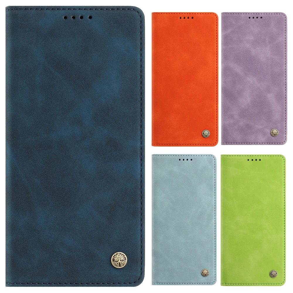Leather Magnetic Wallet Phone Case - Universal Fit Cover