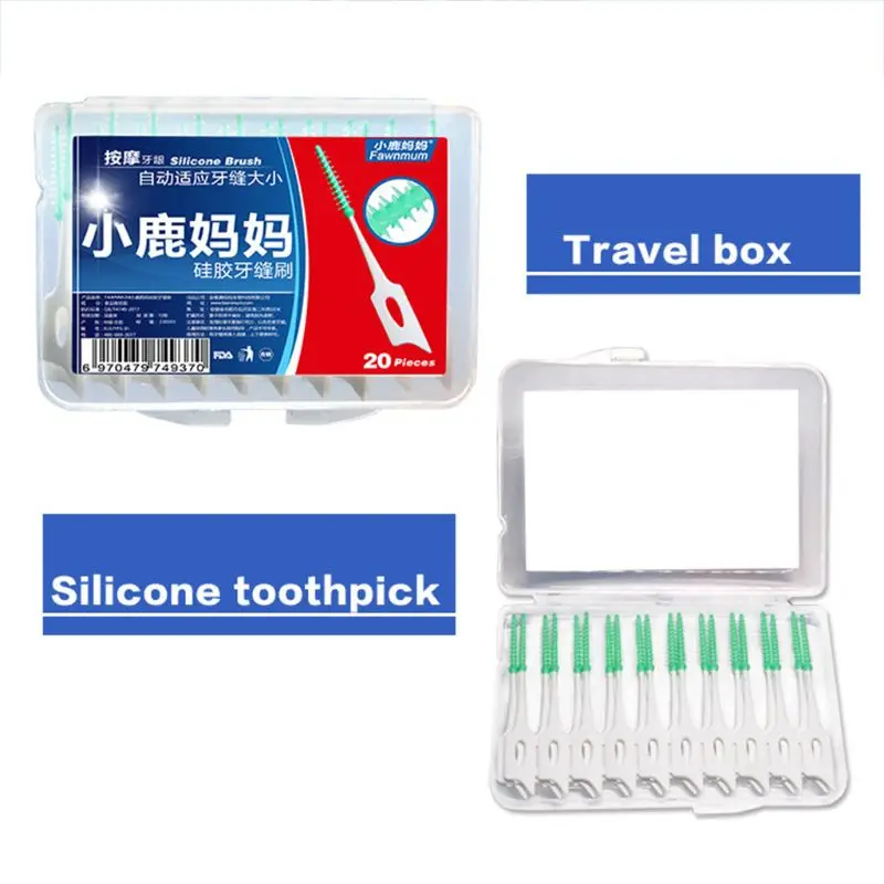 

16/20PCS Dental Floss Pick Interdental Brush Teeth Stick Dental Flosser Toothpic