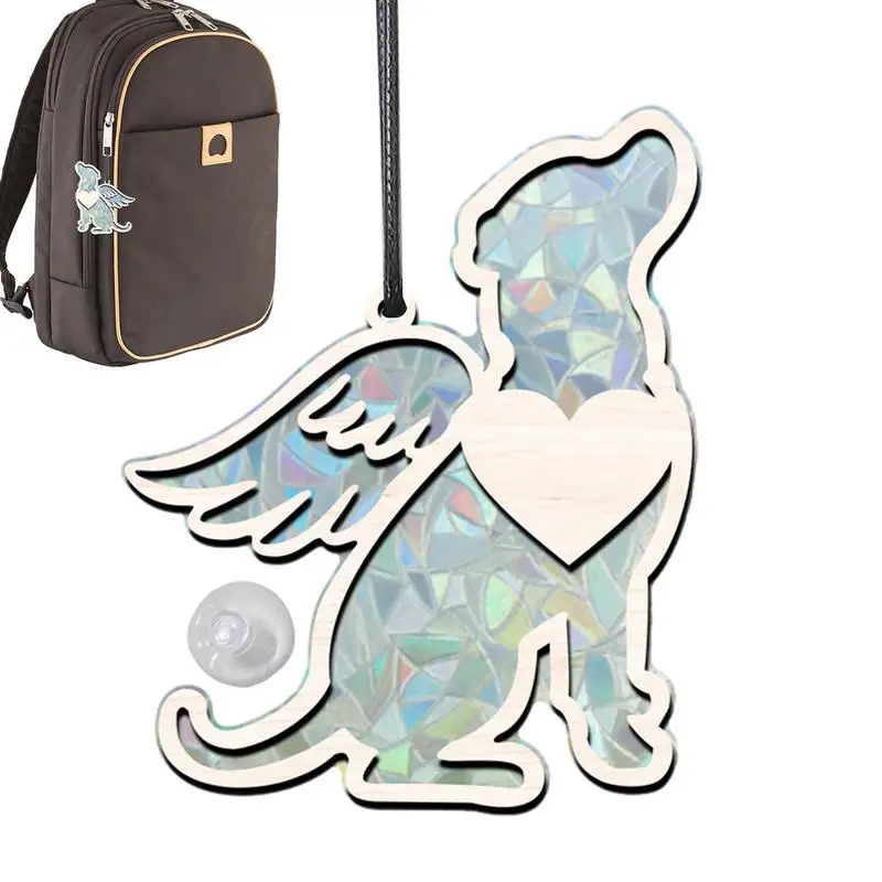 Acrilico Hang Sun Catcher Dog Memorial Rainbow Maker Dog Memorial Pet Painty Sun Catcher Per Amici Di Famiglia Amanti Dei Cani