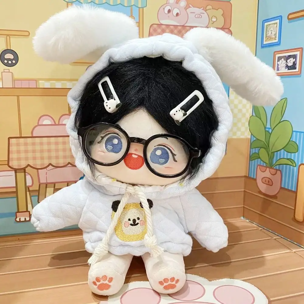 20CM Doll Clothes Long Sleeves Sweatshirt Cute Doll Tops Hoodie For Idol Dolls Accessories Doll's Clothing Stuffed Toy