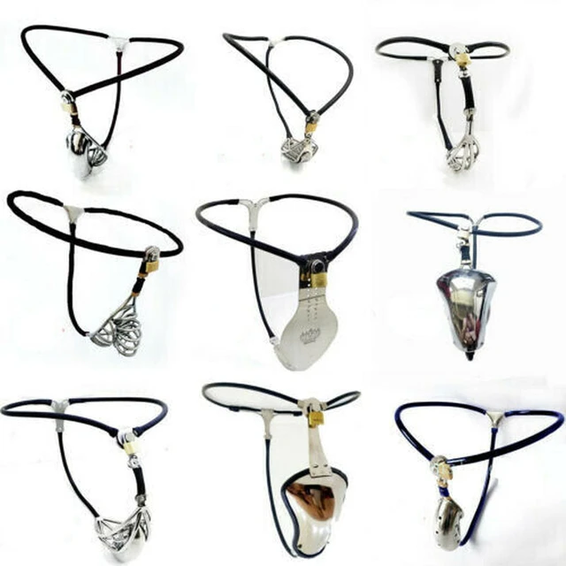  BEFASY Male Stainless Steel Chastity Belt Invisible Chastity  Device Pants Cage Bondage BDSM : Health & Household