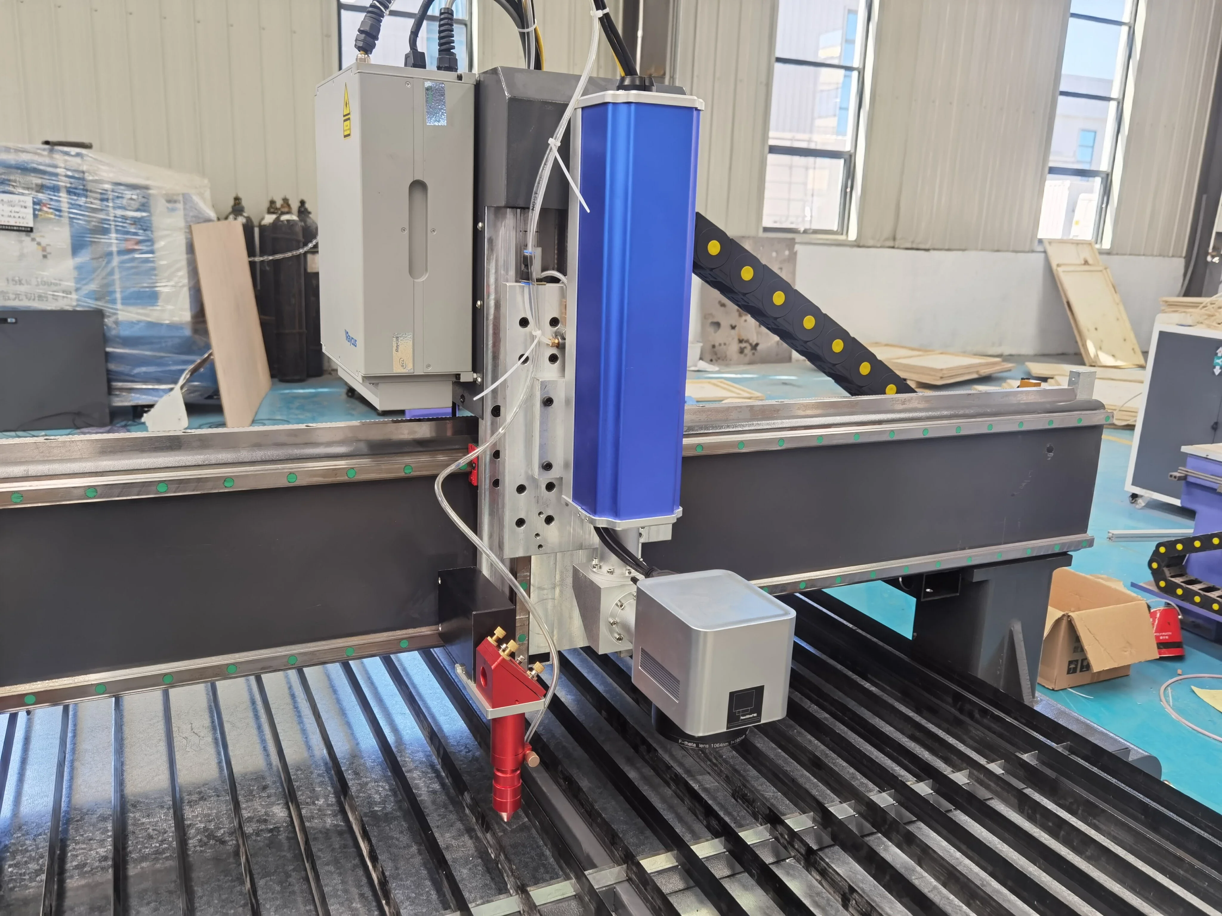

Metal Engraving Laser Marking&Cutting 1300*2500mm Knife Edge Table 20W Fiber Laser 90W CO2 Laser Metal Glass Wood Acrylic