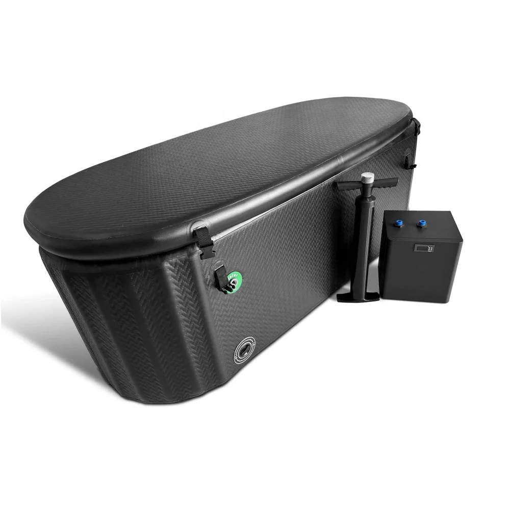

2023 Drop Shipping Inflatable Ice Bath 8cm Stitch Material Tub Cold Plunge Bathtub With Chiller