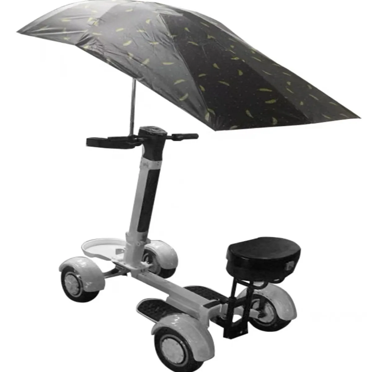 2000W 48v Golf Trolleys Automatic Parking Brake Four-Wheel Golf Cart Comfortable Seat Umbrella Durable Lithium Battery Included