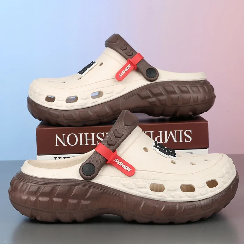 2025 Summer New Men's EVA Sandals Non-slip Wear-resistant Thick Sole Outdoor Beach Fashion  Slippers